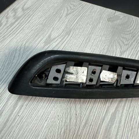 01-06 BMW OEM E46 M3 Titan Shadow Gray Vert Trim Armrest + Pad Left Driver Rear
