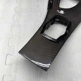 09-13 BMW E90 E92 M3 DCT CIC LEATHER CENTER CONSOLE TRIM 7903962 CARBON FIBER
