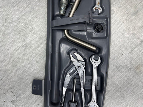 BMW 01-06 E46 325 330 M3 Coupe Emergency Trunk Tool Kit Assembly + Tools OEM