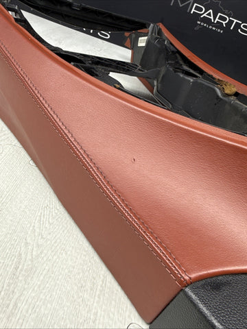 08-13 BMW E90 E92 E93 M3 Extended Fox Red Leather Center Console + Armrest OEM