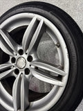 OEM BMW F10 F13 Front Wheel Rim 19x8.5 ET33 Double Spoke Style 351 Silver *Crack