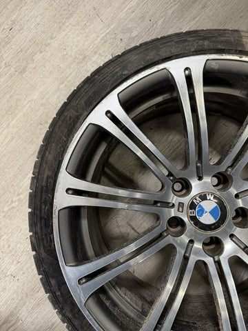 08-13 OEM BMW E90 E92 E93 M3 Rear 19” Wheel Rim Style 220M Silver 19x9.5 ET23