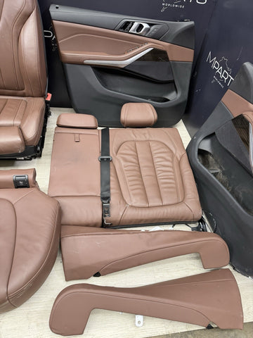 BMW 19-23 G05 X5 COFFEE LEATHER SEATS & PANELS SET