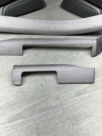 01-06 BMW E46 M3 Convertible Interior Armrests Trim Set Brushed Aluminum