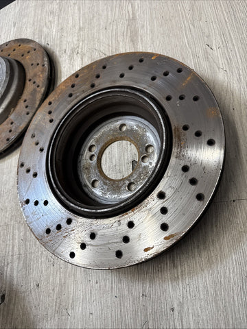 08-13 BMW E90 E92 E93 M3 Rear Brakes Rotors 2283803 2283804 Zimmerman