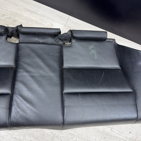 BMW E46 M3 01-06 Coupe Rear Seat Bottom Bench Black Napa Leather OEM *Notes*