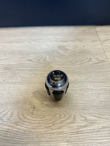 2001-2003 BMW E46 M3 SMG GEAR SHIFT KNOB NAPPA LEATHER CHROME OEM