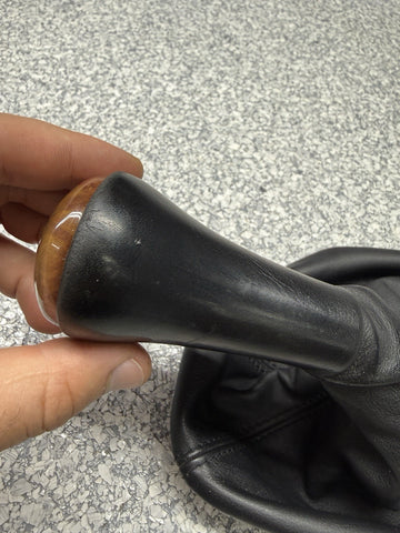 OEM 00-03 BMW E39 M5 Shift Knob 6-Speed Illuminated Nappa Leather Boot