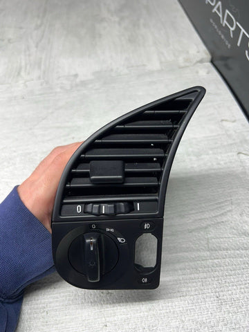 92-99 BMW E36 M3 LEFT DRIVER  AIR AC HEAT VENT GRILL W HEADLIGHT SWITCH