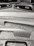 01-06 BMW E46 M3 Convertible Interior Armrests Trim Set Brushed Aluminum *Notes*