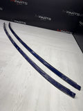 08-13 BMW E92 335 M3 Coupe Roof Rails Mouldings Pair 51138045379 Blue