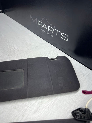 01-06 BMW E46 M3 Left Right Visors Sticker Peeling Off