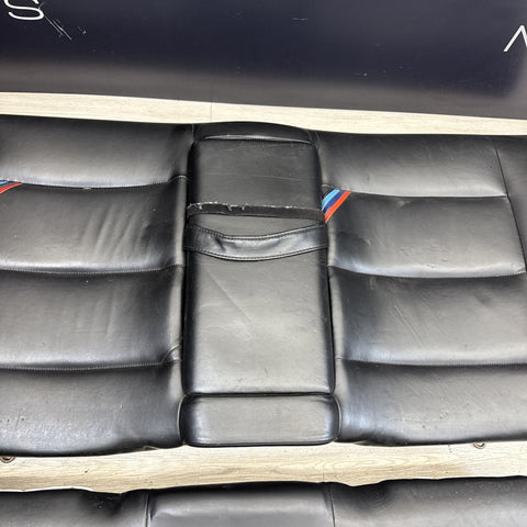 95-99 BMW E36 M3 Sedan Rear Bench + Folding Backrest Back Rest Seats Black