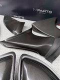 OEM Porsche 718 Cayman 982 GT4RS Weissach Carbon Air Intake Trims Set 982853990