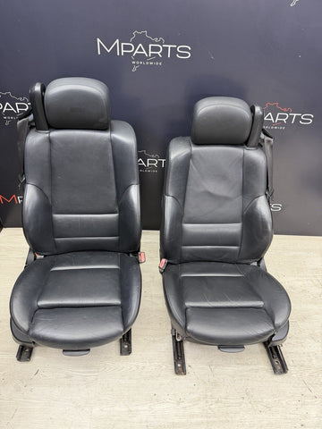 01-06 BMW E46 M3 Convertible Interior Front Heated Seats Black *Notes*