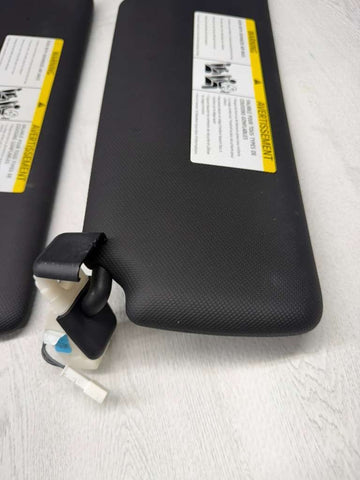 12-20 BMW F30 F32 F36 F80 M3 INTERIOR SUN VISORS ANTHRACITE PAIR SET BLACK OEM