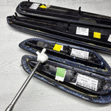 01-06 BMW E46 M3 Convertible Door Upper Arm Rest Armrest Pads Black *Notes*