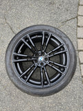 19-24 BMW F90 M5 M706 20” Rear OEM Wheel Rim 7857078 Black 20x10.5