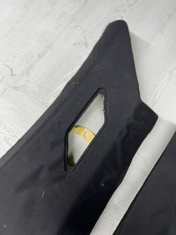 BMW E46 330CI M3 Coupe Rear C Pillars Trims Panels Black Pair OEM *Peeling