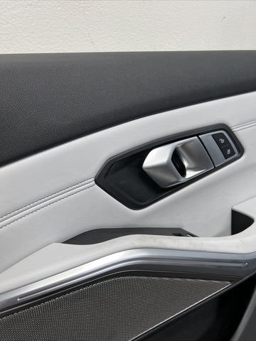 BMW 21-24 G80 M3 Sedan OEM Front Right Passenger Door Card Panel Silverstone