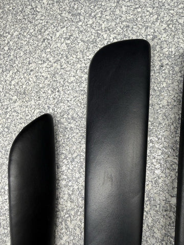 01-06 BMW E46 M3 Convertible Door Upper Arm Rest Armrest Pads Black *1 Rear Tab