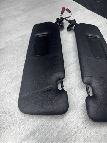 07-13 OEM BMW E88 E93 128 328 335 M3 Convertible Sun Visor Black Pair SET