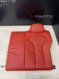 BMW F82 M4 Coupe 15-20 Left Rear Sakhir Orange Leather Back Rest Backrest Seat