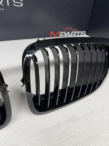 01-06 BMW E46 M3 Front Kidney Grilles Grills Gloss Black