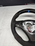 08-13 BMW E90 E92 E93 M3 OHC Carbon fiber Steering Wheel Tri Stitched Manual