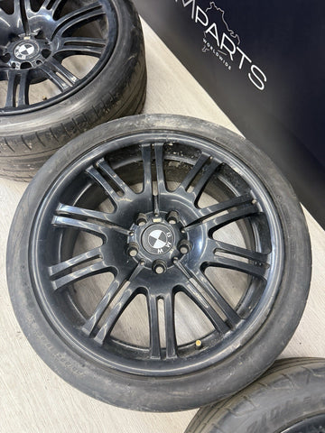 01-06 BMW E46 M3 19x9.5 19x8 Style 67 Staggered M Double Spoke Rims Wheels OEM