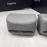 2001-2006 BMW E46 M3 Convertible Grey Rear Headrests Head Rests Pair OEM