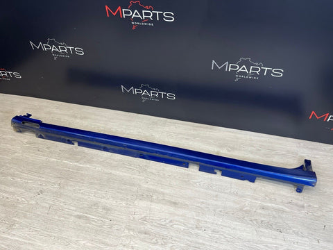 BMW 18-24 X3 X3M F97 G01 Left Side Skirt Rocker Panel Molding Marina Bay Blue