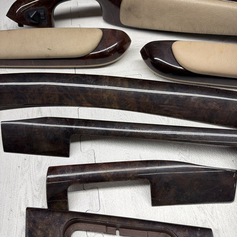 00-06 BMW E46 325ci 330ci 328ci Complete Wood Trim Set Coupe Armrests Center
