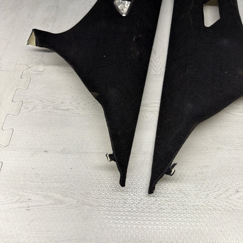 BMW E46 330CI M3 Coupe Rear C Pillars Trims Panels Black Pair OEM *Peeling