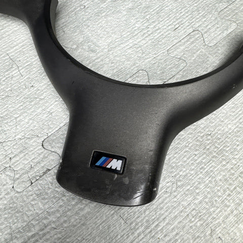 OEM 01-06 BMW E46 M3 Lower Steering Wheel Trim Cover Plate Titan Shadow Grey