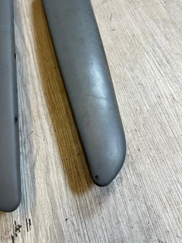 BMW E46 325 330 M3 Front Door Upper Armrest Pads Dove Grey Gray