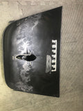 Rear Trunk Bonnet Cover Shield Panel Black 19-23 Ferrari F8 Tributo