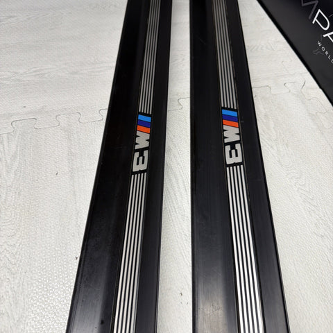 96-99 BMW E36 M3 Coupe Door Sills Trims Pair Black OEM