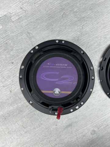JL Audio C2-650x 6-1/2" 2-Way Coaxial Car Audio Speakers Coax Pair