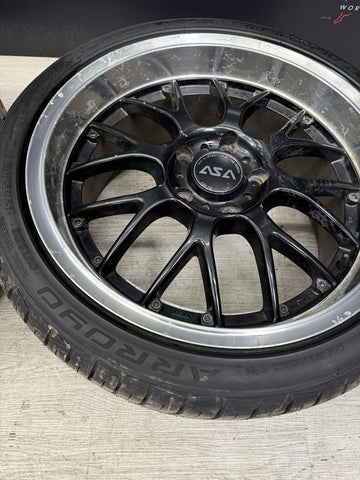 18" Gloss Black PSR Wheels Rims 18x9 ET45 BMW E46 M3 5x120 Square LM style