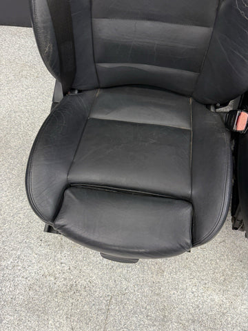 01-06 BMW E46 M3 Convertible Interior Front Non Heated Seats Black