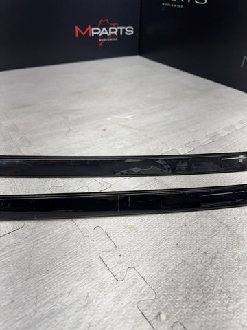 BMW G80 M3 21-24 ROOF RACK MOULDINGS TRIMS BLACK LEFT RIGHT *GLUE RESIDUE*