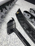 01-06 BMW E46 M3 Coupe Interior Armrests Trim Set Brushed Aluminum *4 Tabs