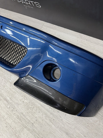 (PICKUP ONLY) 01-06 BMW E46 M3 CSL Style Front Bumper Topaz Blue With Splitters