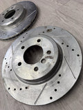 325mm Front Drilled & Slotted Disc Brake Rotors for BMW 330ci 330i 330xi Z4 E46