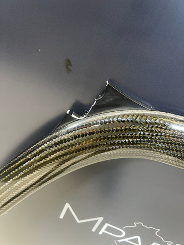 15-20 BMW F80 F82 F83 M3 M4 Carbon Fiber Strut Braces Bar OEM *Broken Tabs*