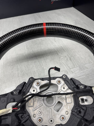 BMW 21-24 G80 G82 G83 M3 M4 Carismo Carbon Fiber Steering Wheel Tri Stitch AUTO
