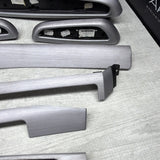 01-06 BMW E46 M3 Convertible Interior Armrests Trim Set Brushed Aluminum *Notes*
