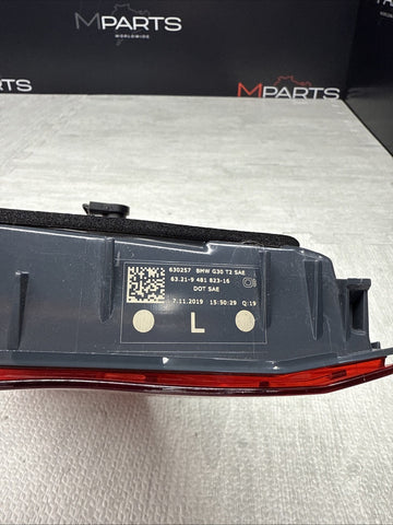 17-23 OEM BMW F90 M5 G30 530 540 Rear Driver Left Side Inner Trunk Tail Light