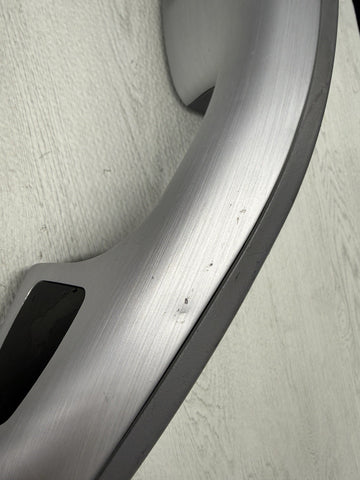 01-06 BMW E46 M3 Brushed Aluminum/Grey Door Trim Armrests Front